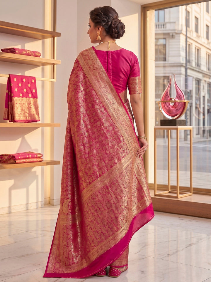 Rani Woven Design Art Silk Kanjivaram Saree