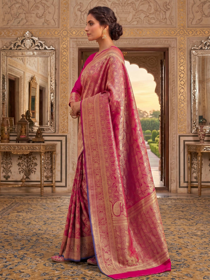 Rani Woven Design Art Silk Kanjivaram Saree