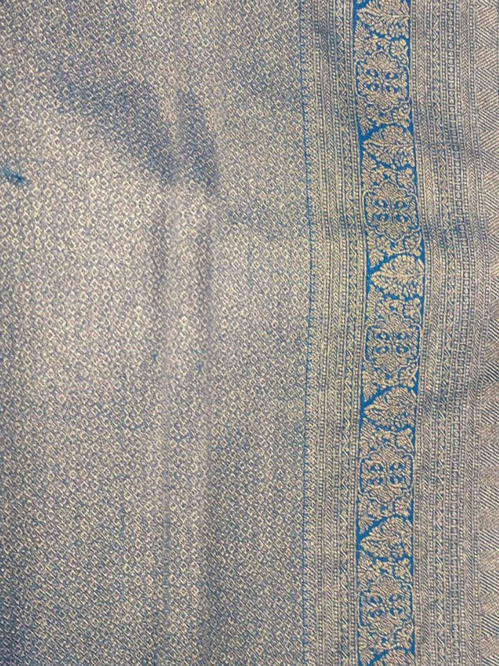 Blue Woven Design Art Silk Kanjivaram Saree