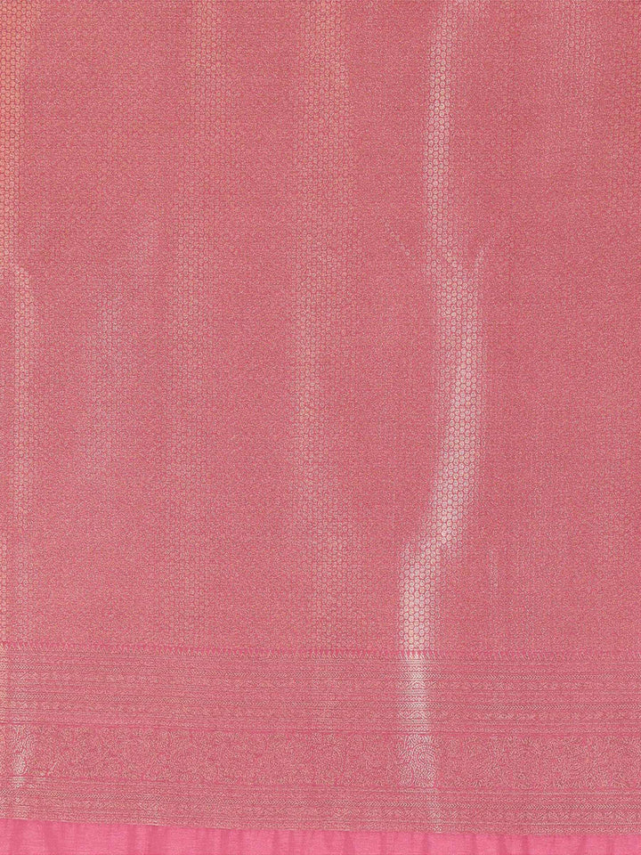 Off White Maroon Woven Design Kanjivaram Brocade Contrast Saree