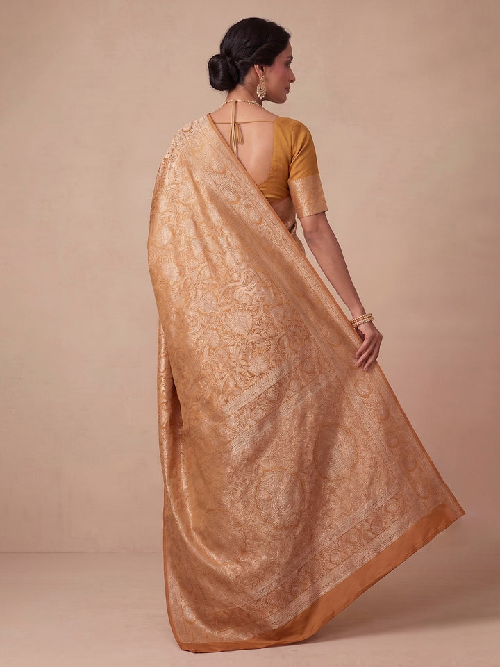 Yellow Woven Design Art Silk Kanjivaram Saree