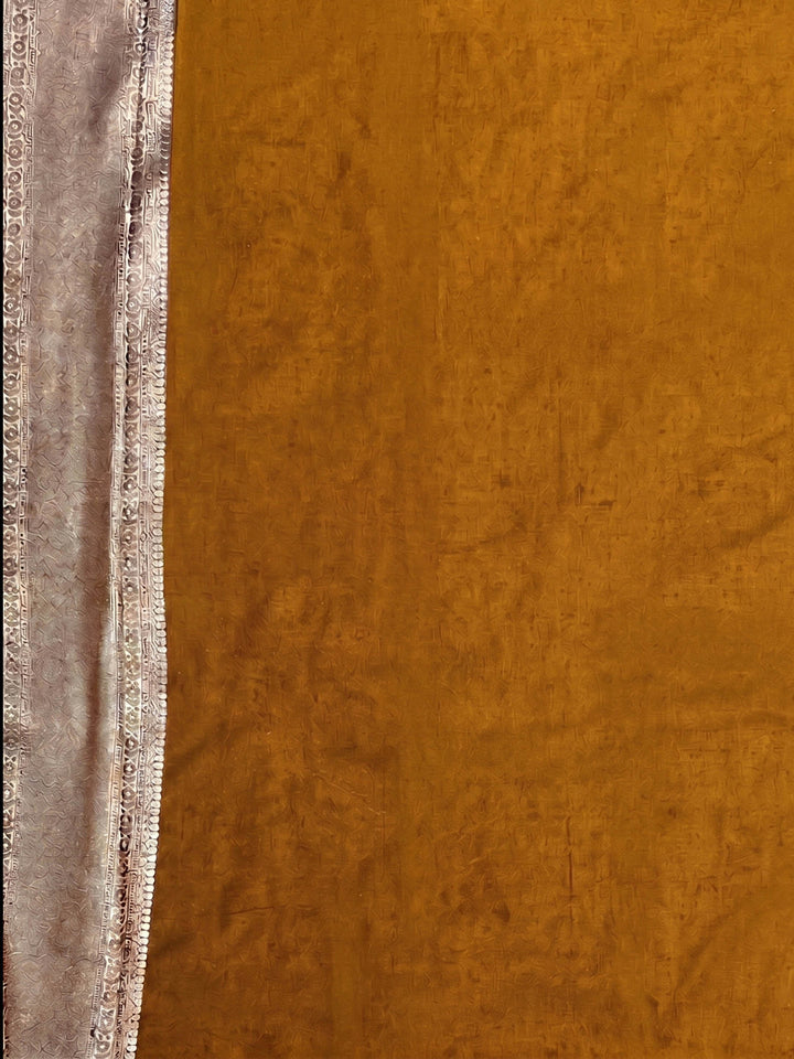 Mustard Woven Design Art Silk Kanjivaram Saree