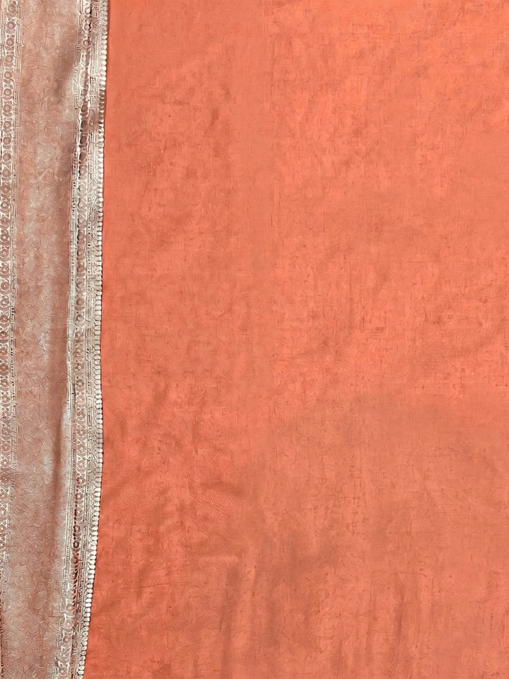 Peach Woven Design Art Silk Kanjivaram Saree