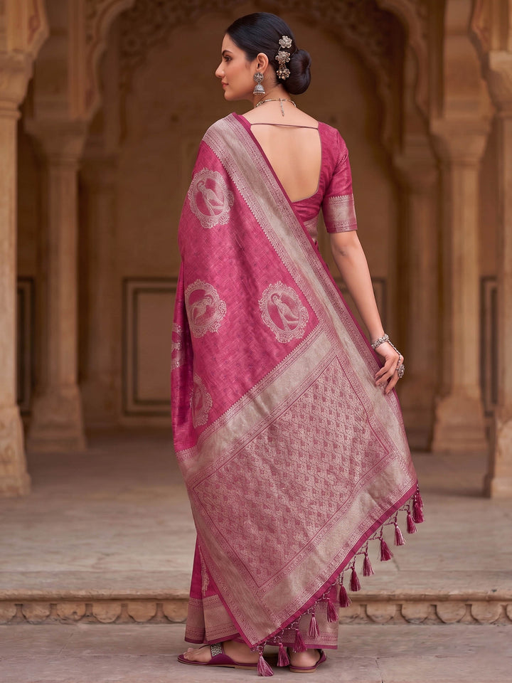 Rani Woven Design Art Silk Kanjivaram Saree