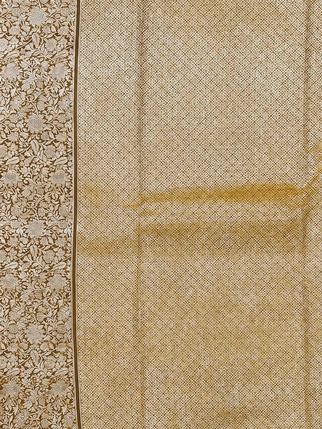 Mustard Woven Design Art Silk Kanjivaram Saree