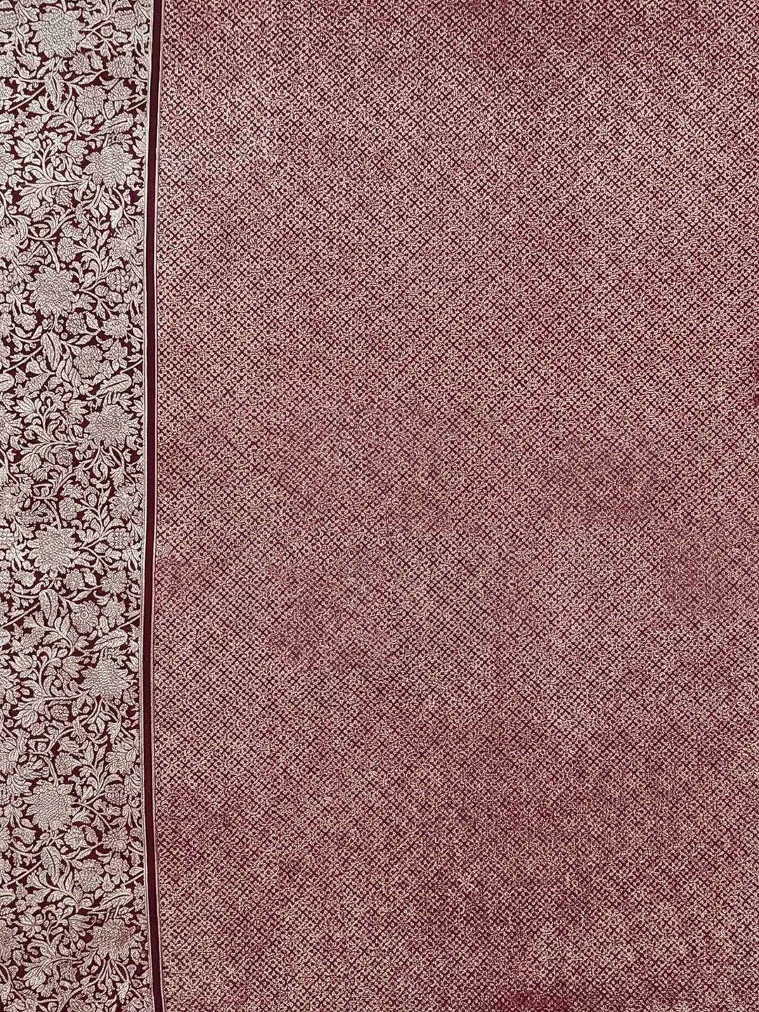 Wine Woven Design Art Silk Kanjivaram Saree