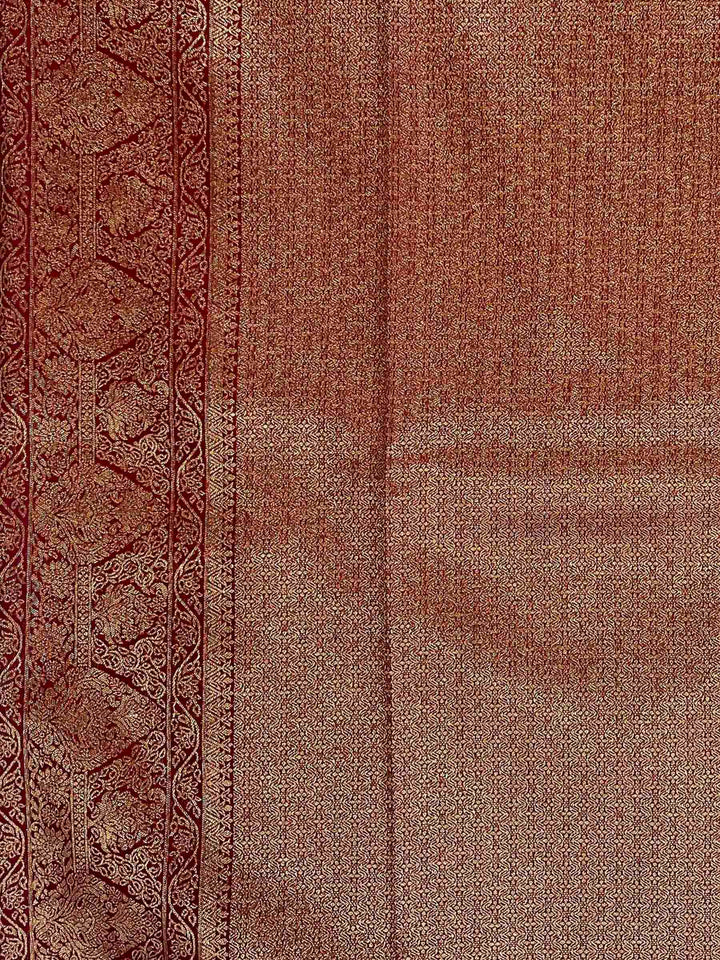 Maroon Woven Design Art Silk Kanjivaram Saree
