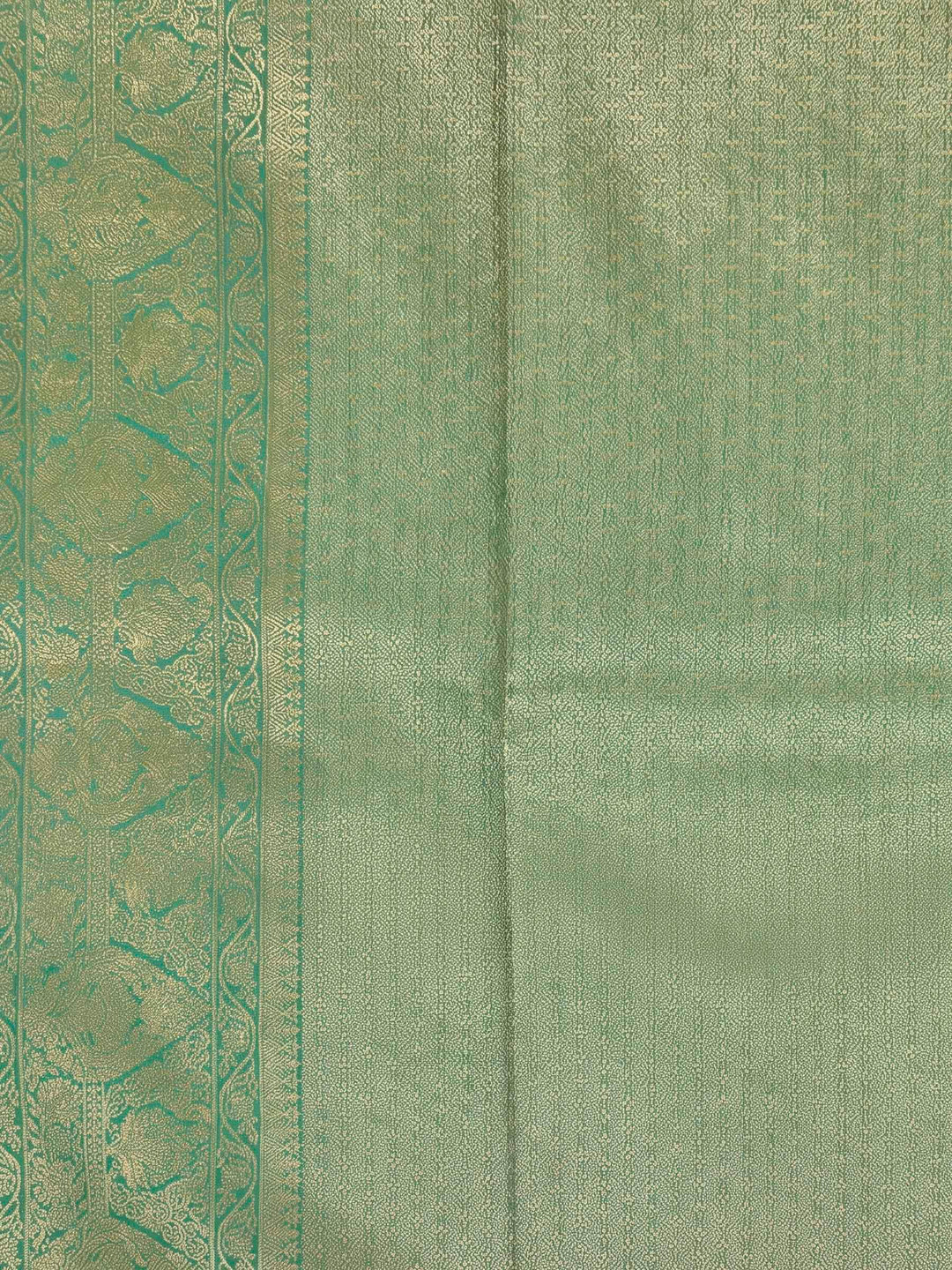 Sea Green Woven Design Art Silk Kanjivaram Saree