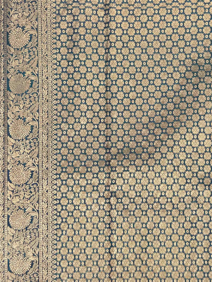 Blue Woven Design Art Silk Kanjivaram Saree