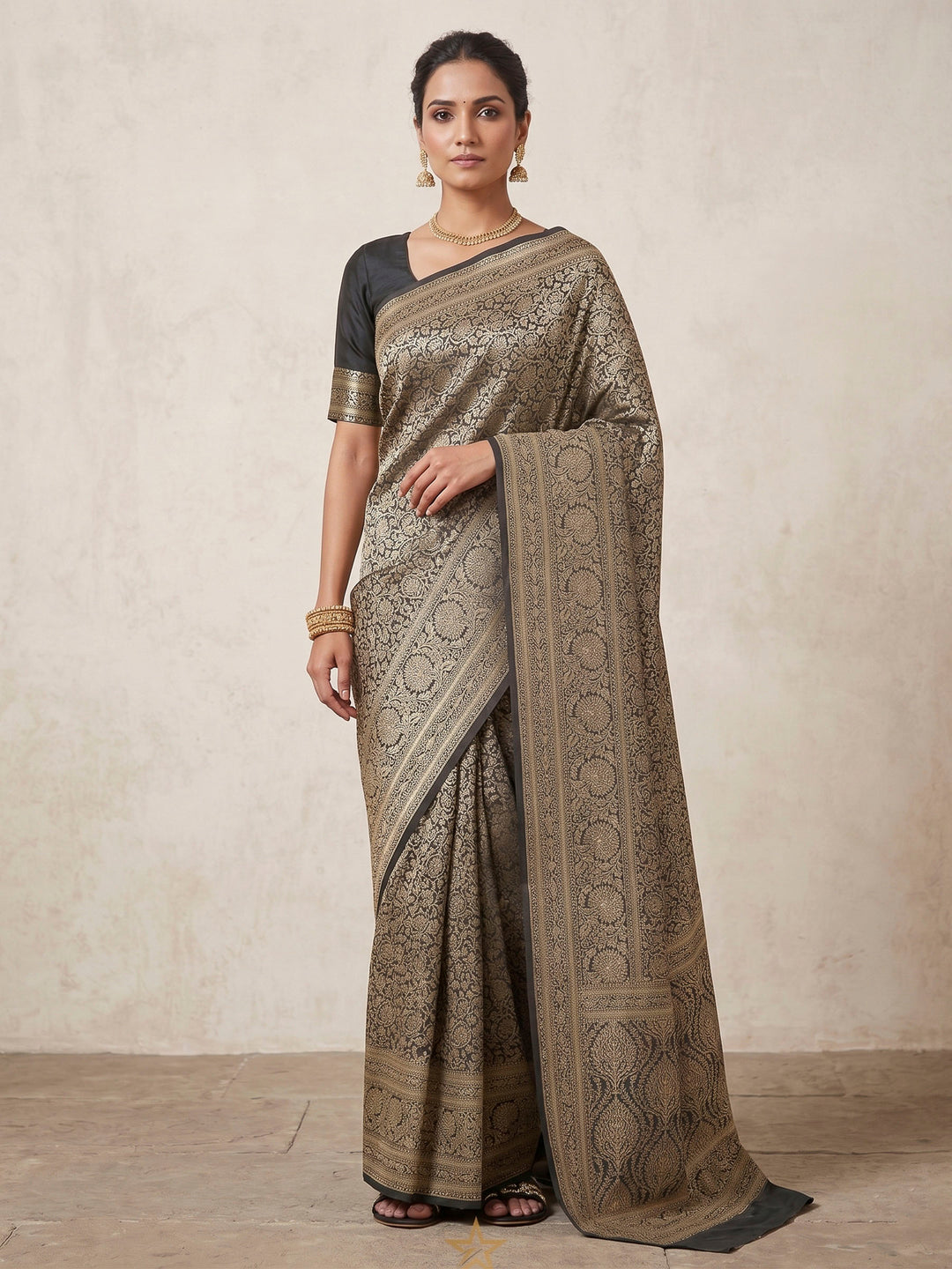 Green Woven Design Art Silk Kanjivaram Saree