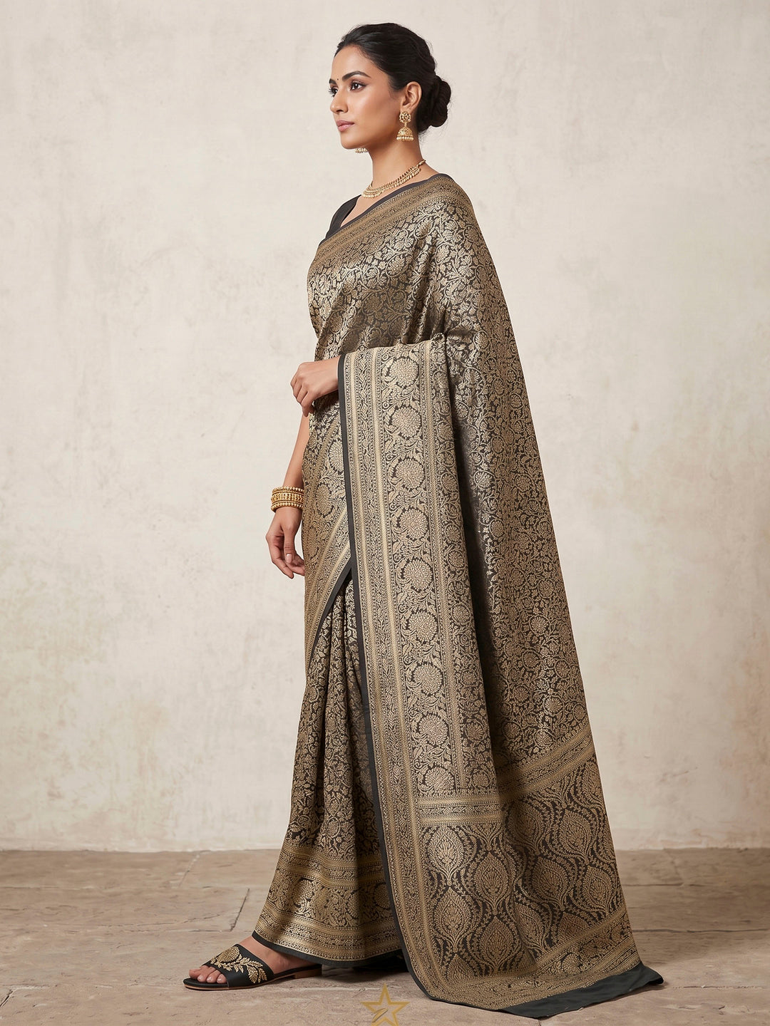 Green Woven Design Art Silk Kanjivaram Saree