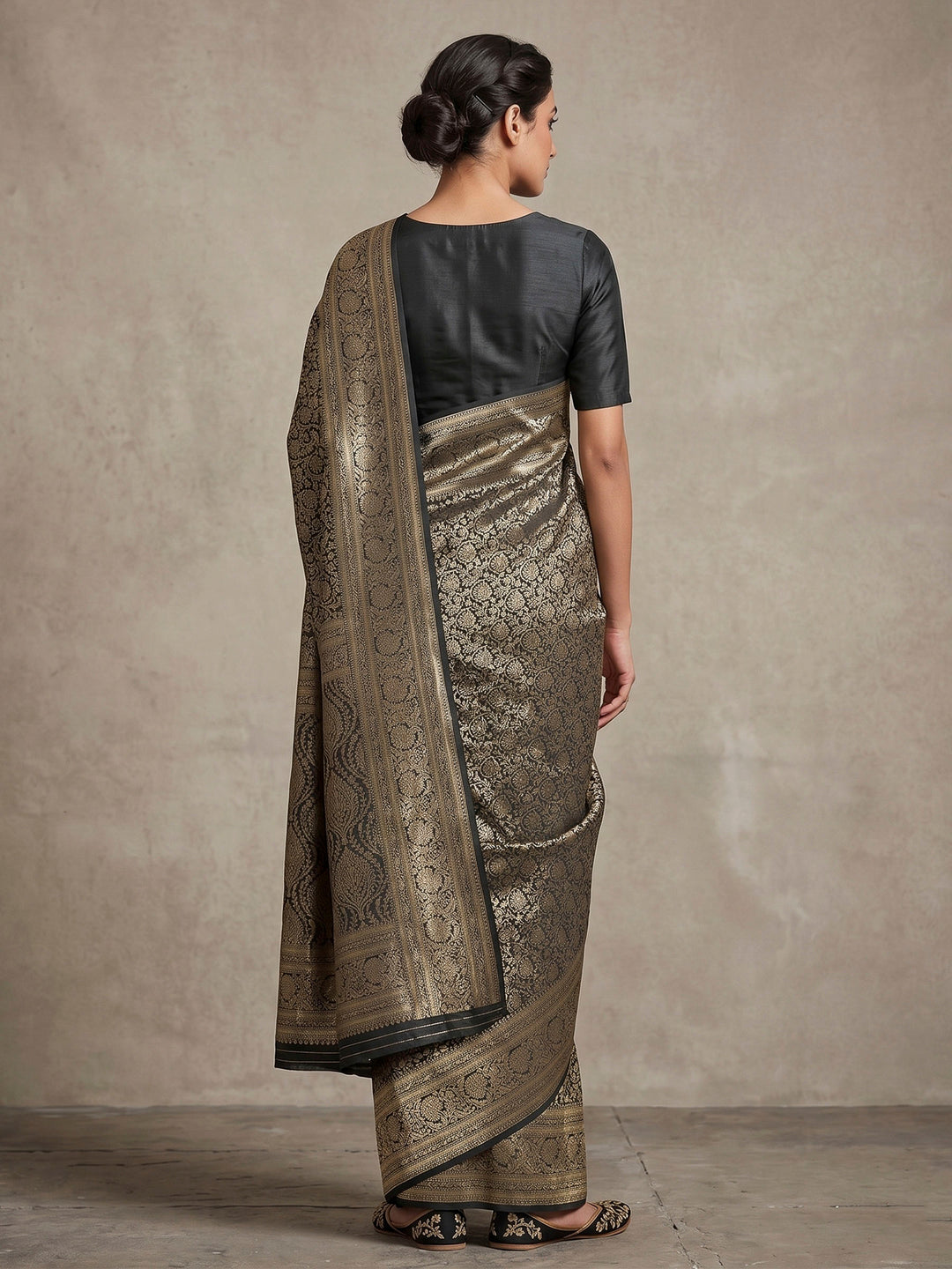Green Woven Design Art Silk Kanjivaram Saree