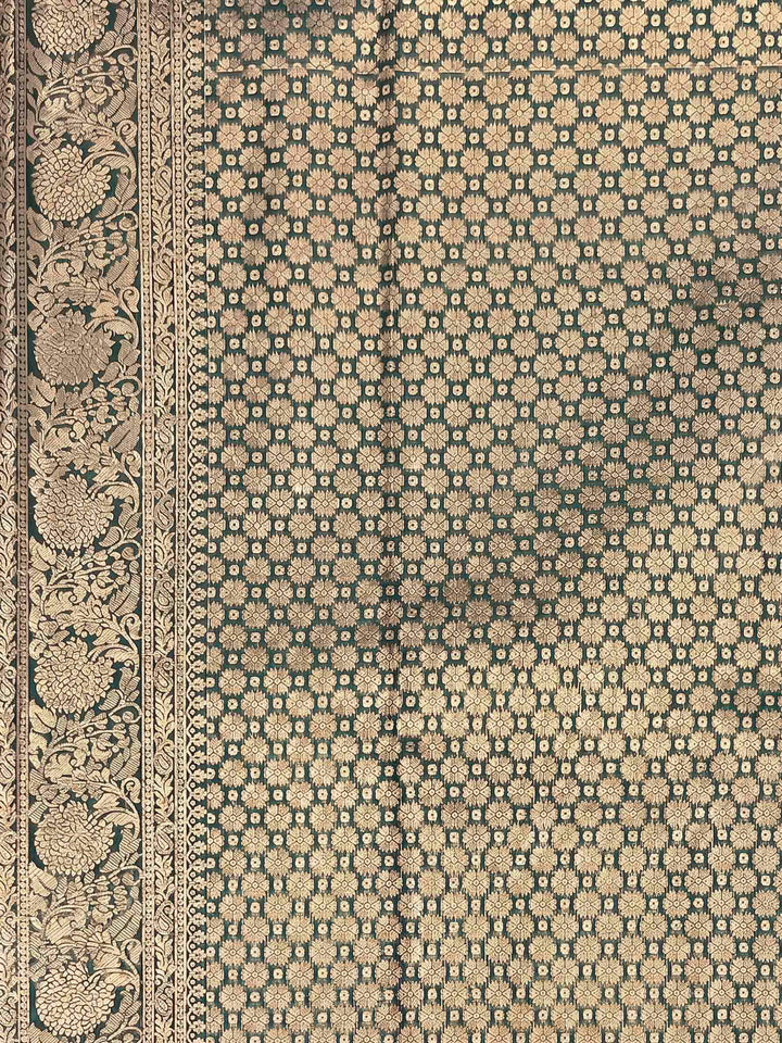 Rama Green Woven Design Art Silk Kanjivaram Saree