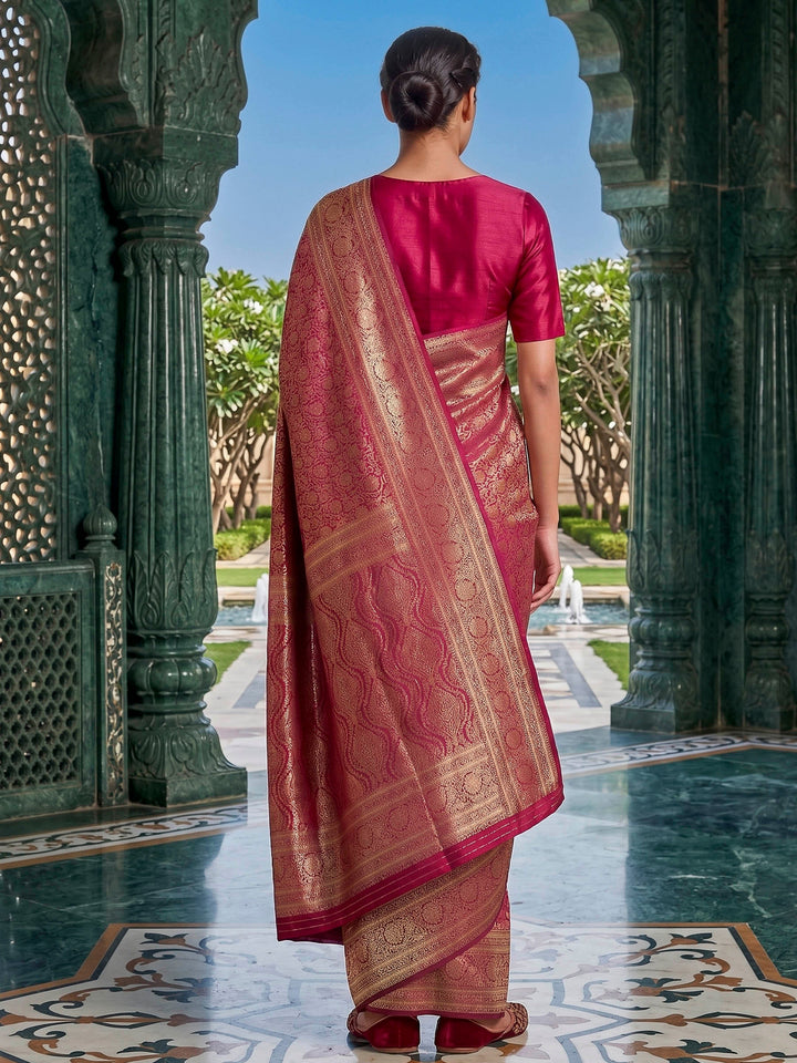 Rani Woven Design Art Silk Kanjivaram Saree