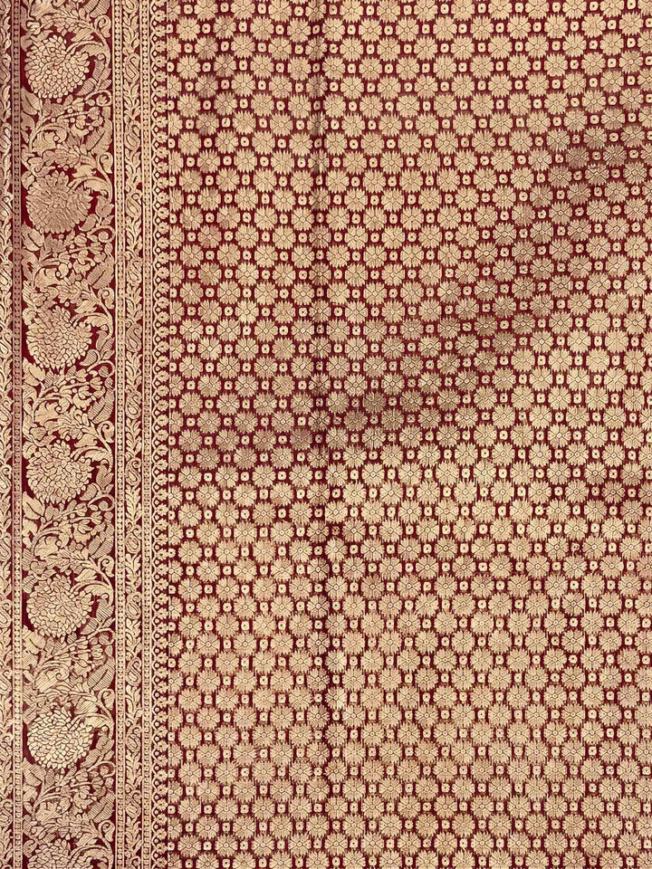 Red Woven Design Art Silk Kanjivaram Saree