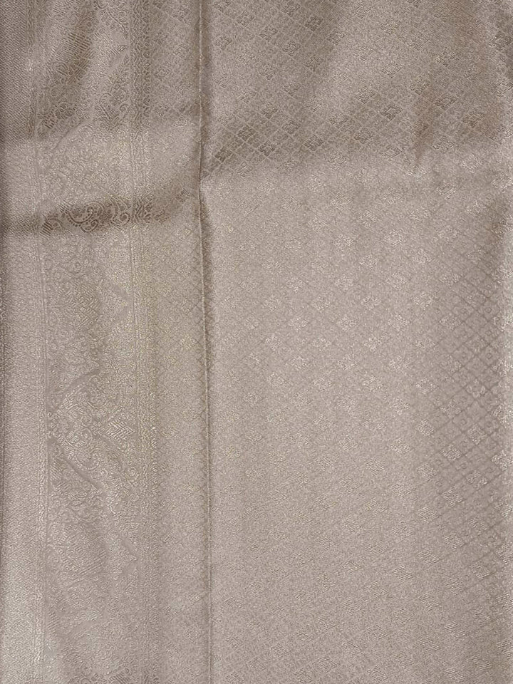Beige Woven Design Art Silk Kanjivaram Saree