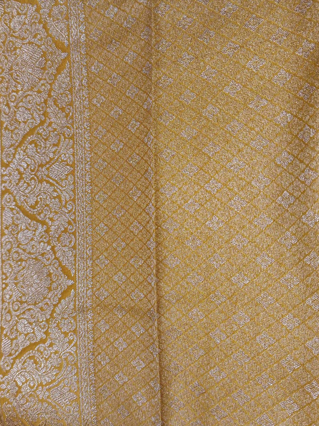 Yellow Woven Design Art Silk Kanjivaram Saree