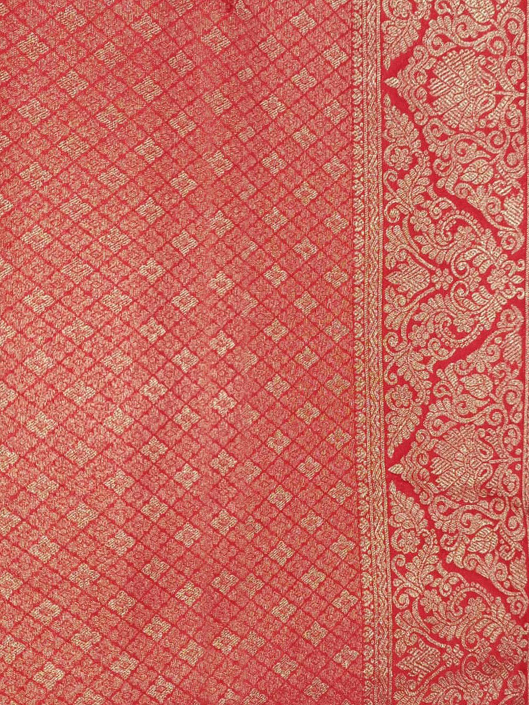 Red Woven Design Art Silk Kanjivaram Saree