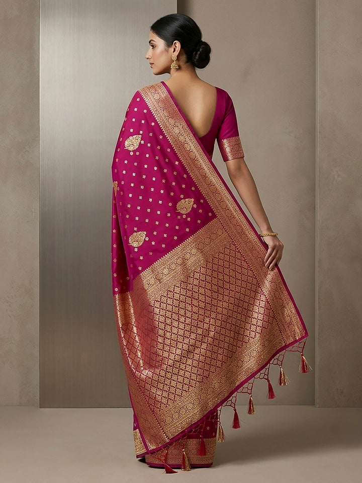 Rani Woven Design Dola Silk Saree
