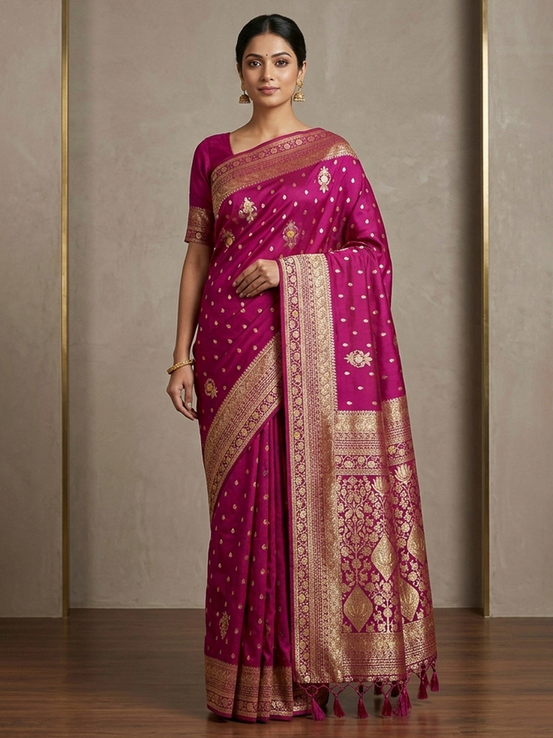 Rani Woven Design Dola Silk Saree