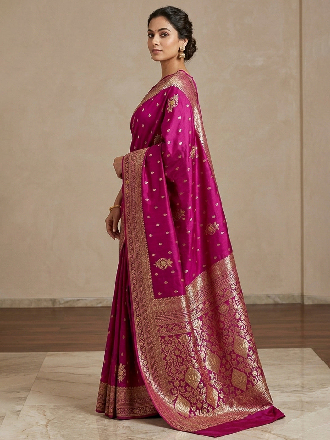 Rani Woven Design Dola Silk Saree