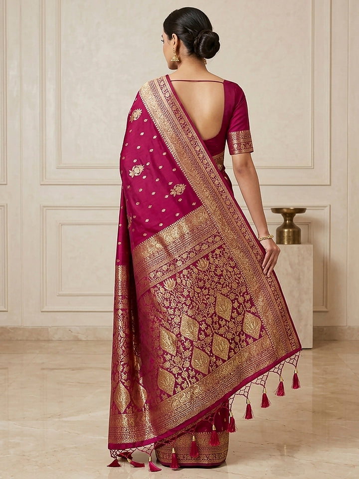 Rani Woven Design Dola Silk Saree