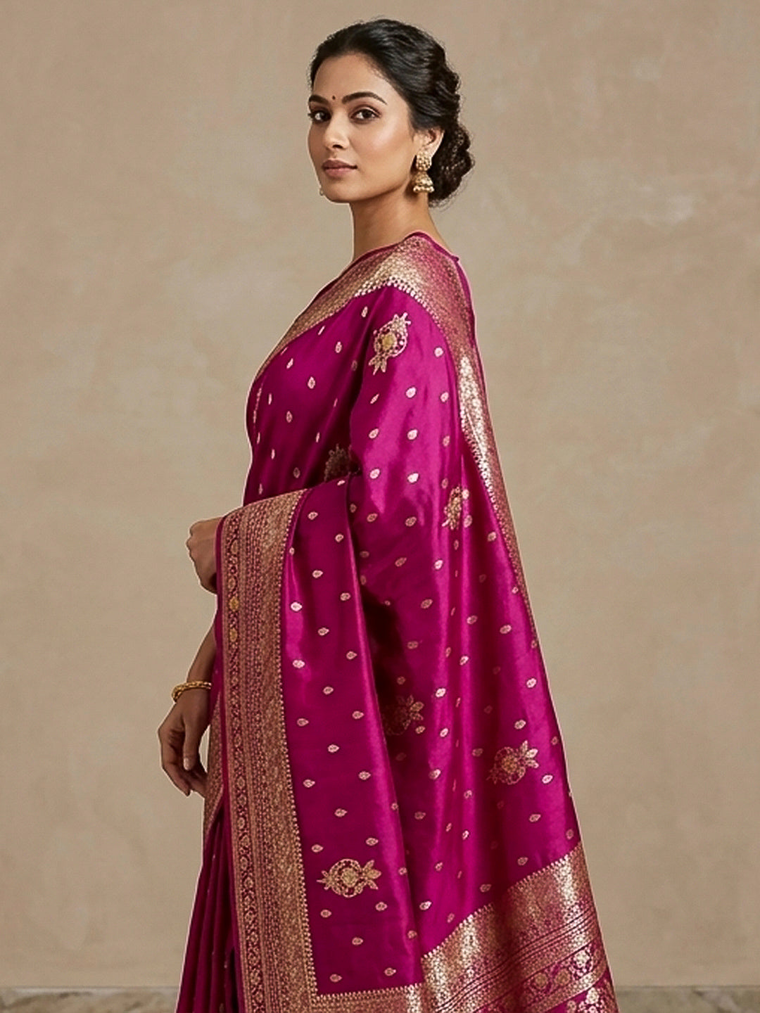 Rani Woven Design Dola Silk Saree
