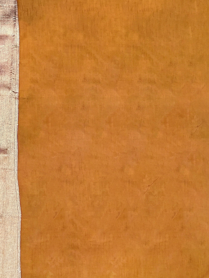 Mustard Woven Design Art Silk Kanjivaram Saree