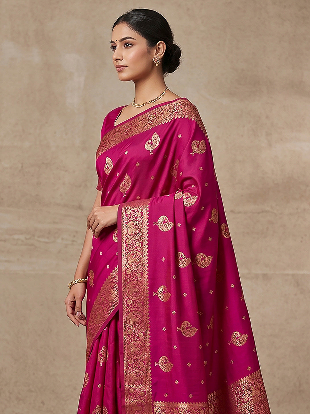 Rani Woven Design Dola Silk Saree