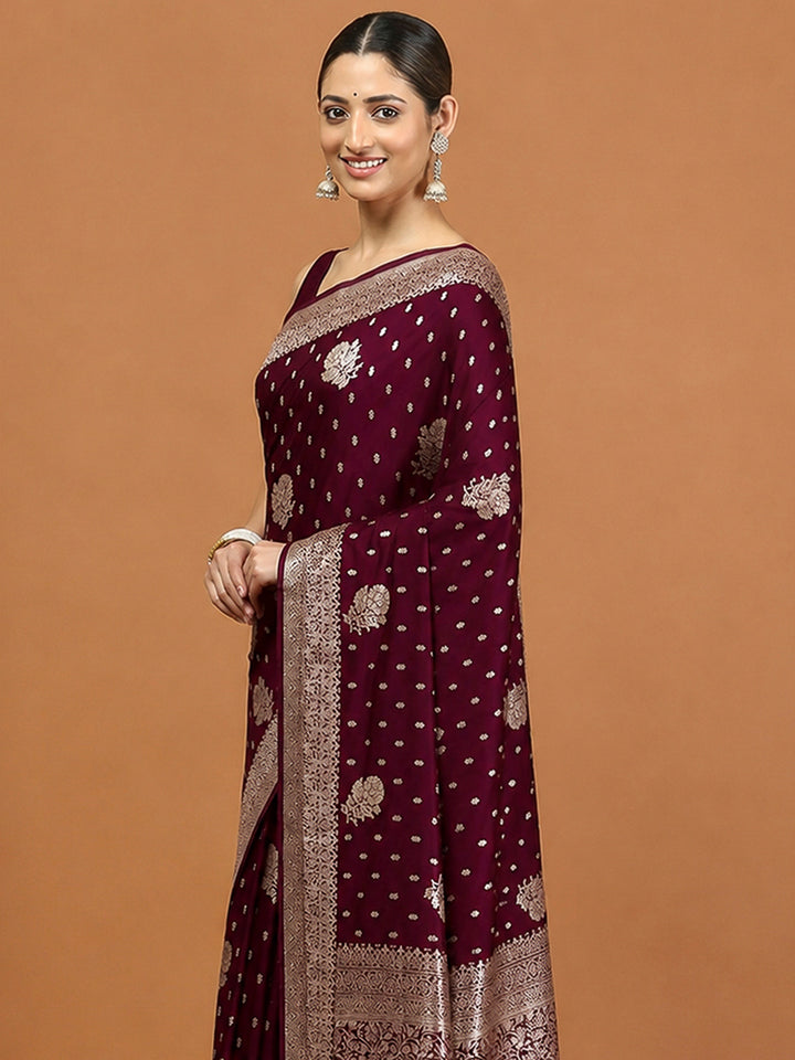 Rani Woven Design Dola Silk Saree