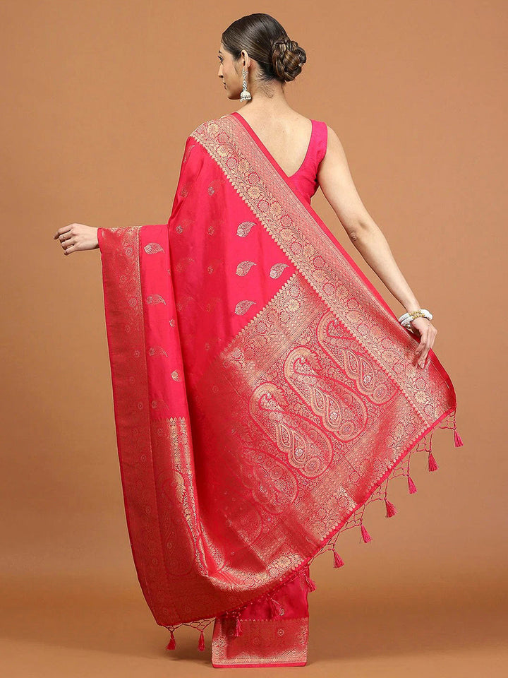 Rani Woven Design Dola Silk Saree