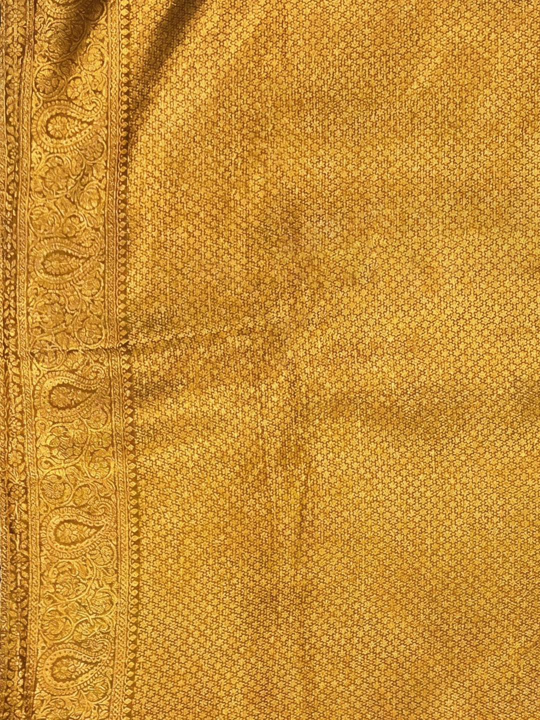 Mustard Woven Design Art Silk Kanjivaram Saree