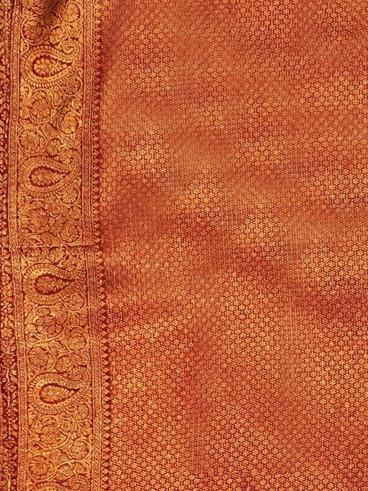 Red Woven Design Art Silk Kanjivaram Saree