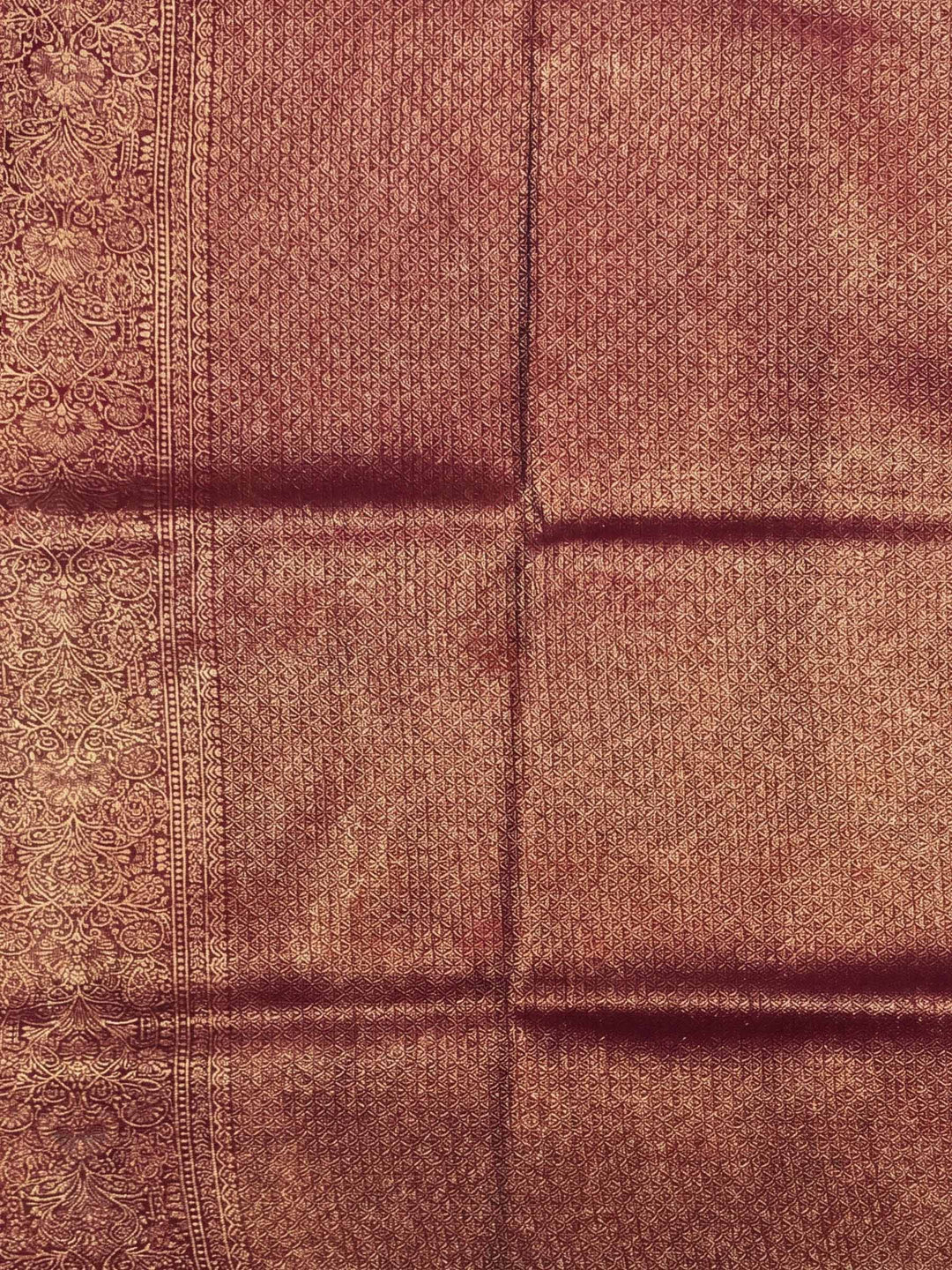 Maroon Woven Design Art Silk Kanjivaram Saree