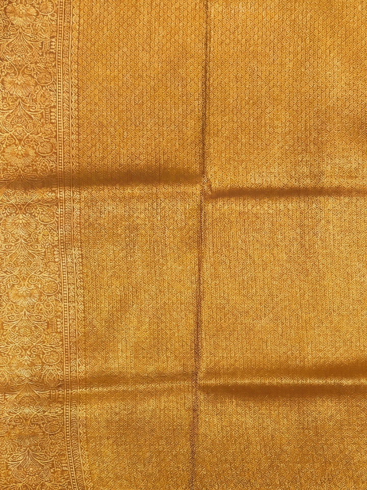 Mustard Woven Design Art Silk Kanjivaram Saree