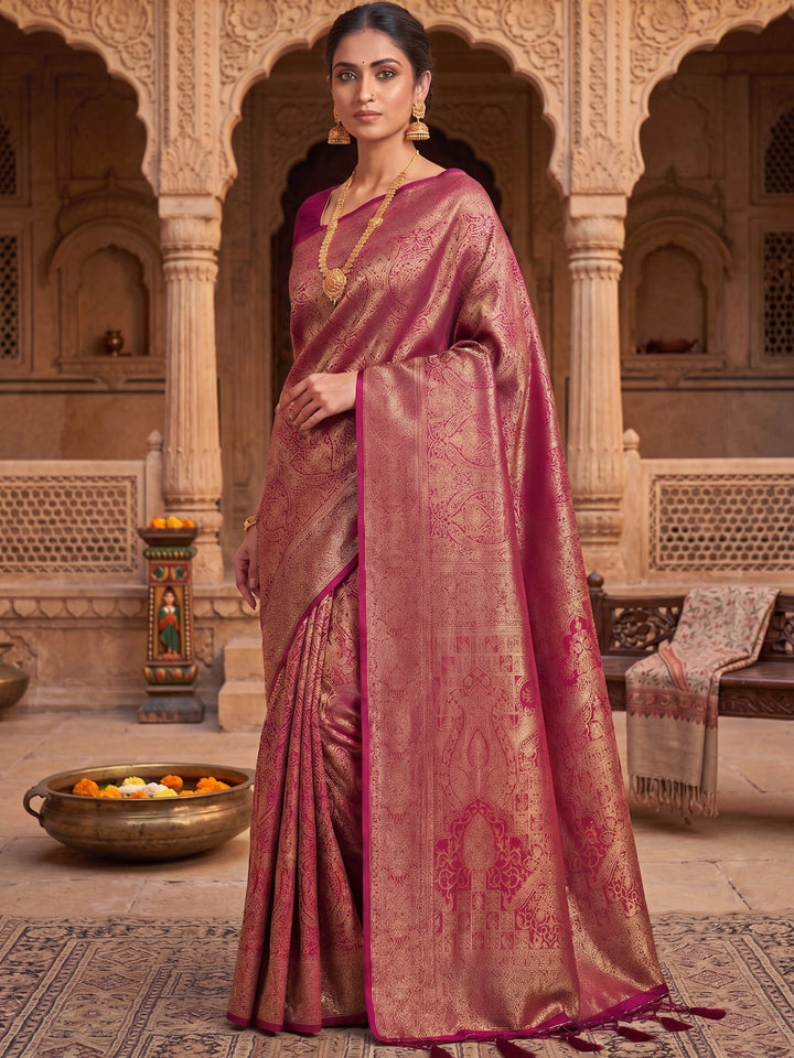 Rani Woven Design Art Silk Kanjivaram Saree