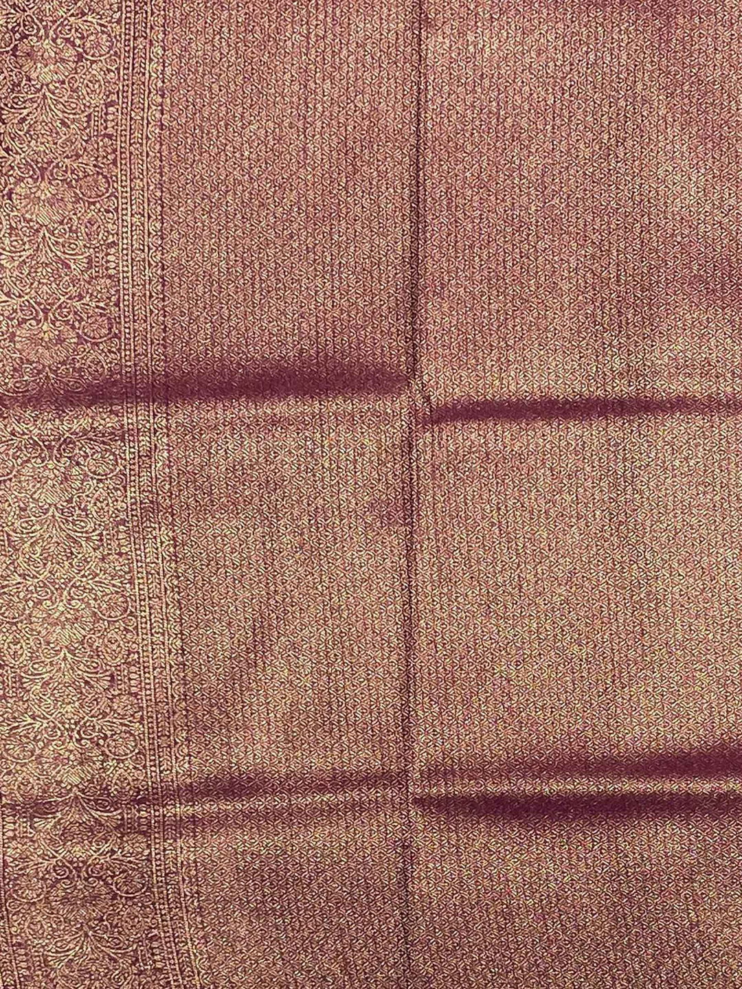 Wine Woven Design Art Silk Kanjivaram Saree