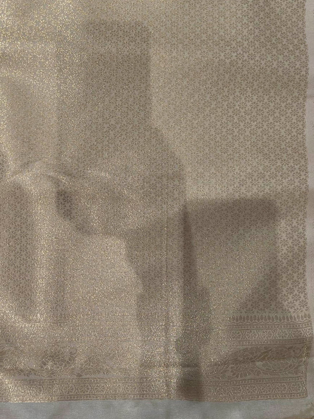Off White Woven Design Art Silk Kanjivaram Saree