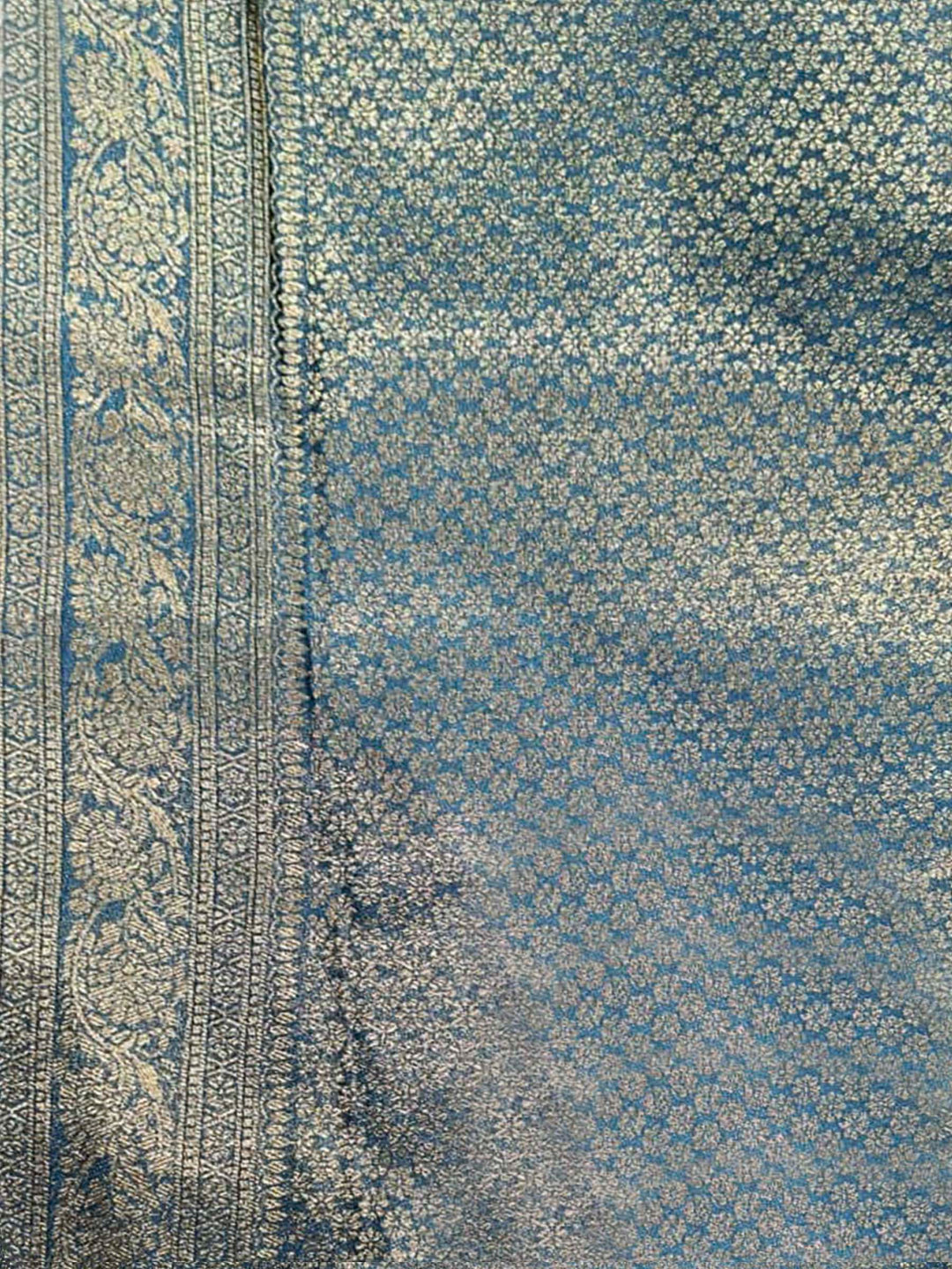 Dark Blue Woven Design Art Silk Kanjivaram Saree