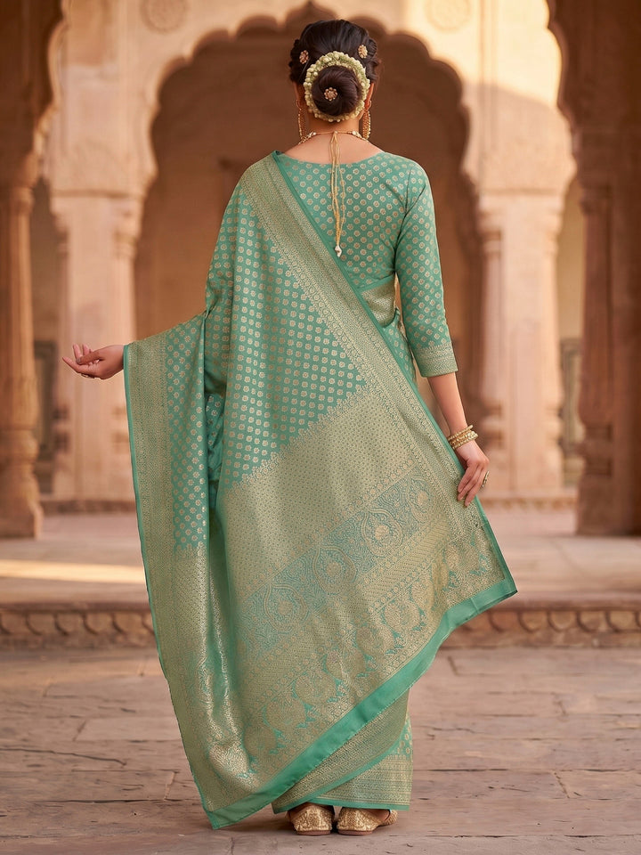 Blue Woven Design Art Silk Kanjivaram Saree