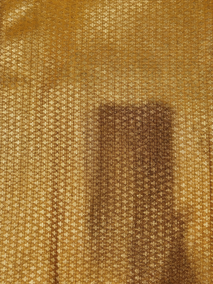 Mustard Woven Design Art Silk Kanjivaram Saree