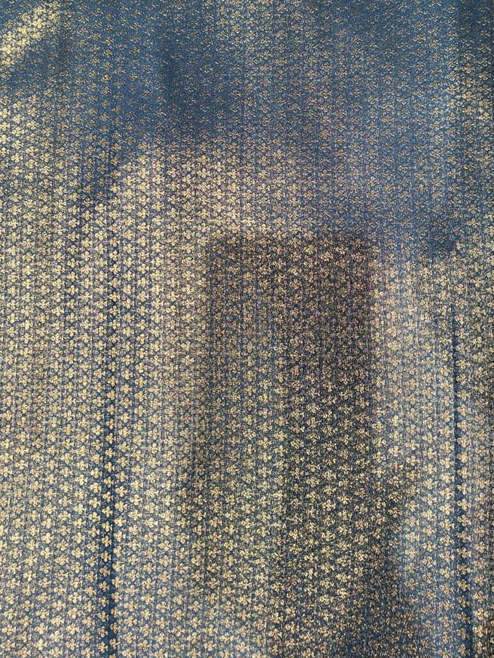 Peacock Blue Woven Design Art Silk Kanjivaram Saree