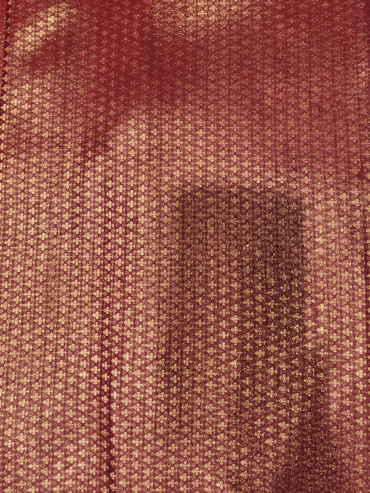 Red Woven Design Art Silk Kanjivaram Saree
