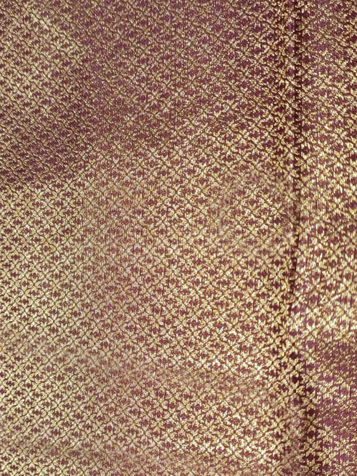Wine Woven Design Art Silk Kanjivaram Saree