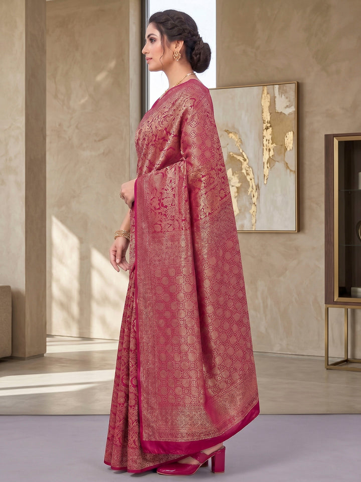 Rani Woven Design Art Silk Kanjivaram Saree