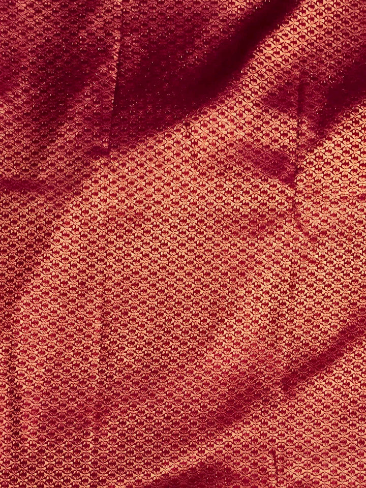 Wine Woven Design Art Silk Kanjivaram Saree