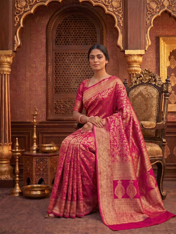 Rani Woven Design Art Silk Kanjivaram Saree