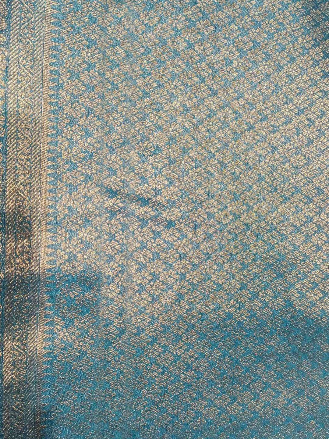 Dark Blue Woven Design Art Silk Kanjivaram Saree