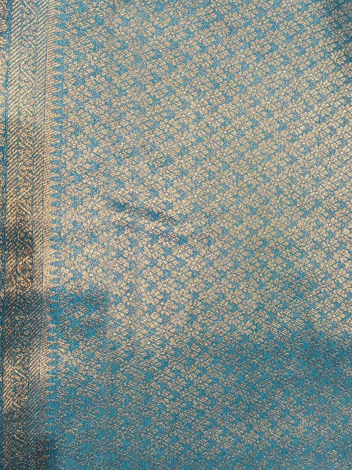 Dark Blue Woven Design Art Silk Kanjivaram Saree