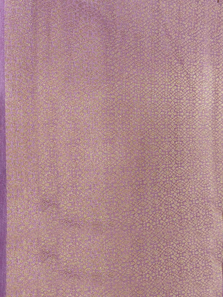 Lavender Woven Design Art Silk Kanjivaram Saree